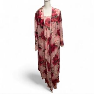 Valerie Stevens Rose Print Women's Robe